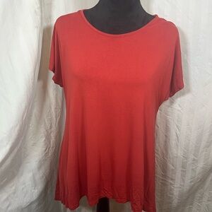 Women's Red Short Sleeve Tee